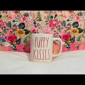 Rae Dunn PUPPY KISSES ceramic mug